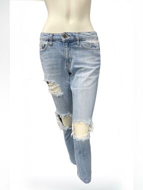 Joe’s Jeans Skinny Ankle Distressed Light Wash Size 28